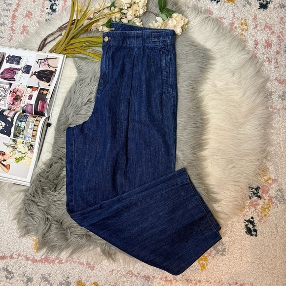 J. Crew Barrel Wide Leg High Rise 1984 Collection Dark Wash Women’s Jeans Sz 32 - Picture 12 of 12